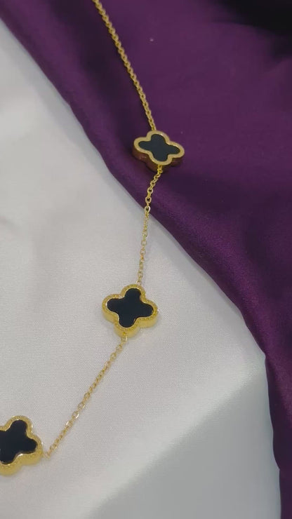 MAYA- four leaf clover Necklace